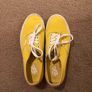 Bright Yellow Vans - Size: Women’s 10 - Men’s 8.5